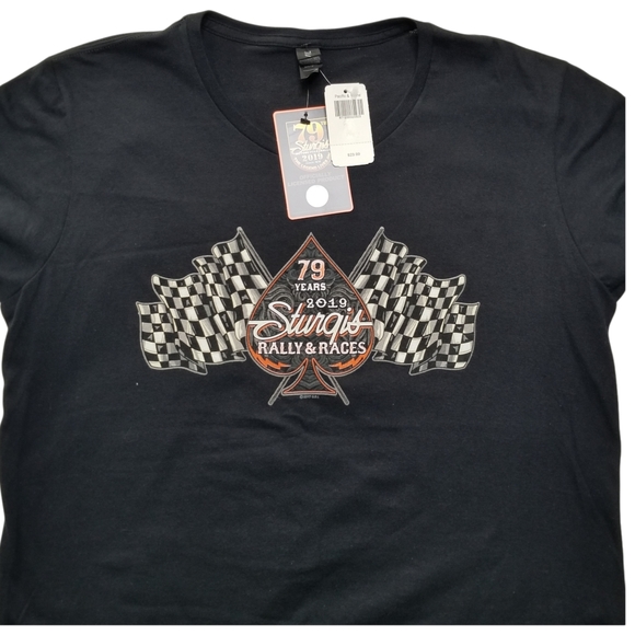 Sturgis Motorcycle 79 years Black T-shirt - Picture 4 of 10